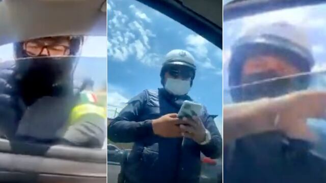 POLICÍAS DEL ESTADO DE MÉXICO AGREDEN A CONDUCTOR