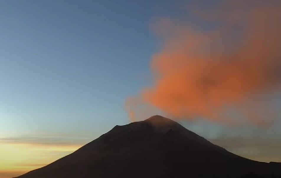 Volcán Popocatépetl el 3 de diciembre