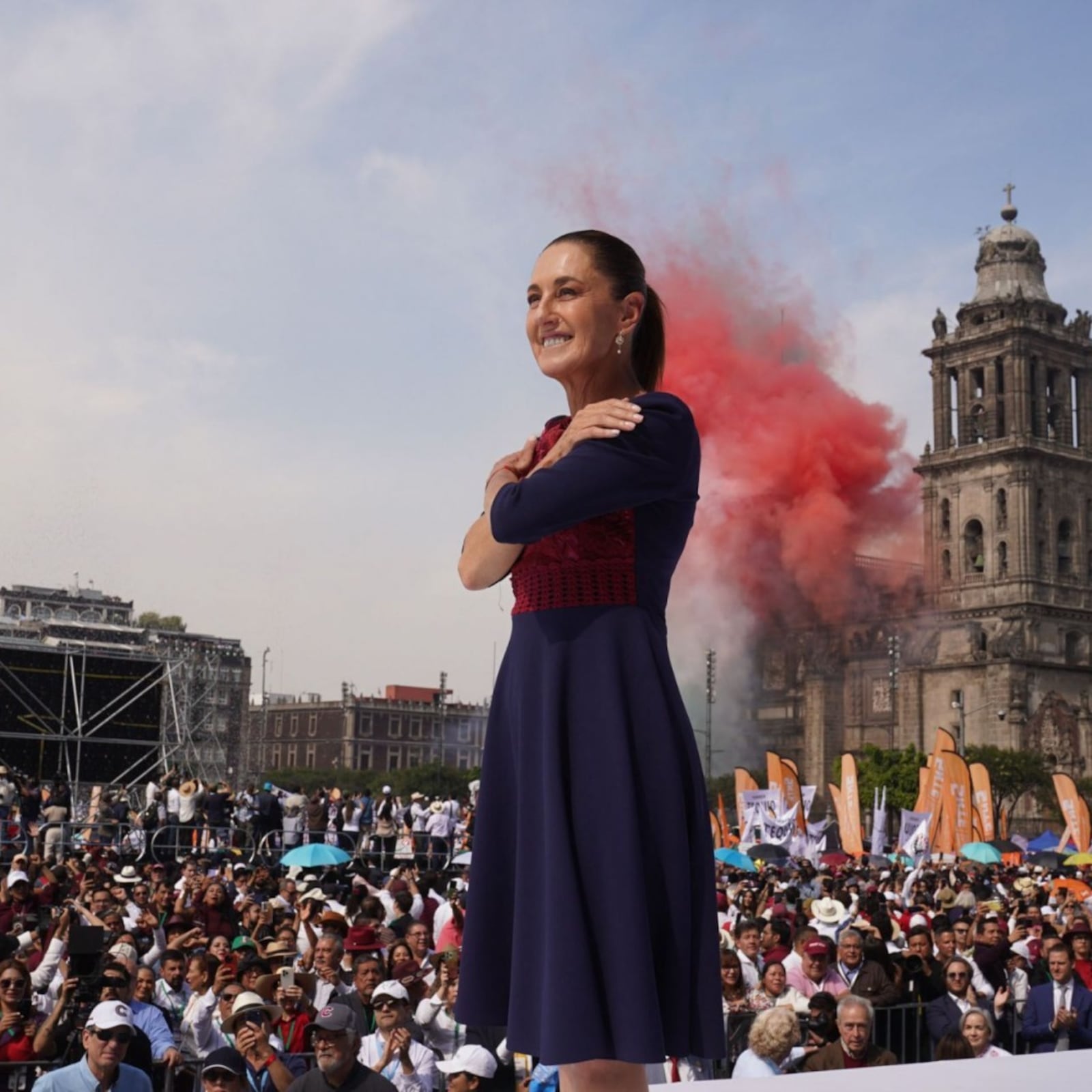 El Zócalo vibrante y a flor de piel