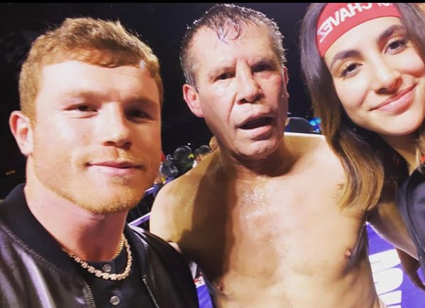 Canelo Álvarez, Julio César Chávez y Nicole Chávez