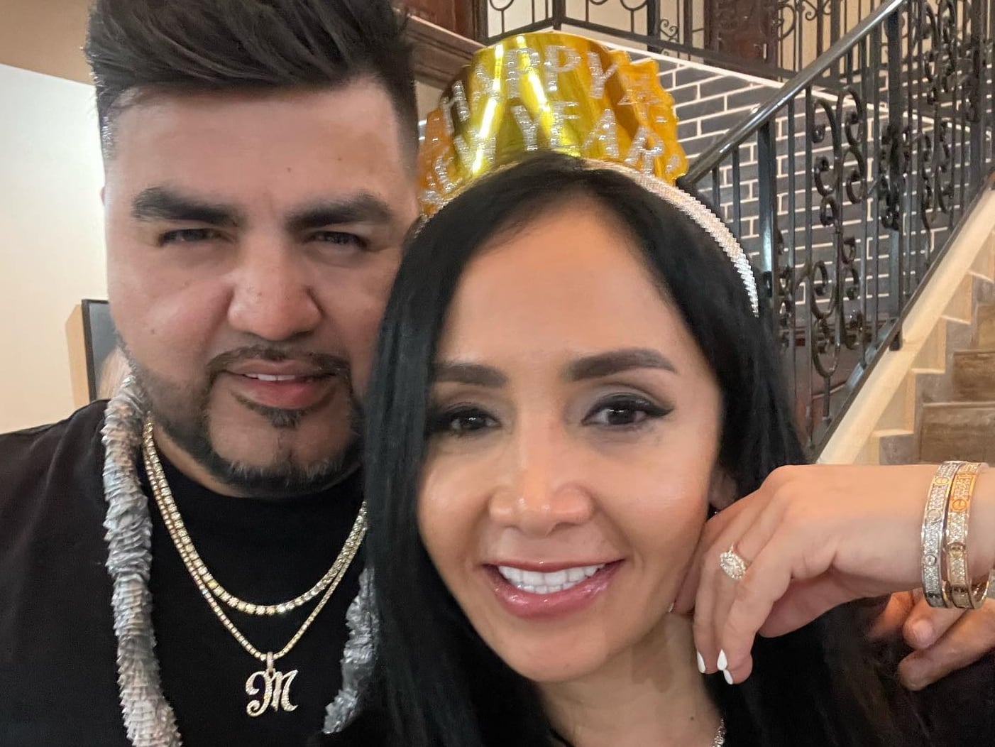 El Mimoso y su esposa, María Elena Delfín.