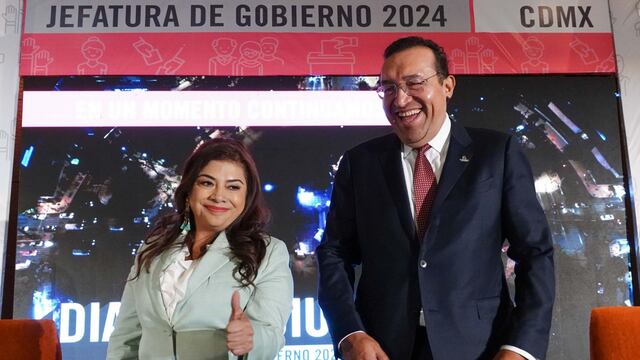 Clara Brugada, candidata electa a la Jefatura de Gobierno de la CDMX, y Armando Zúñiga, presidente de la Confederación Patronal de la República