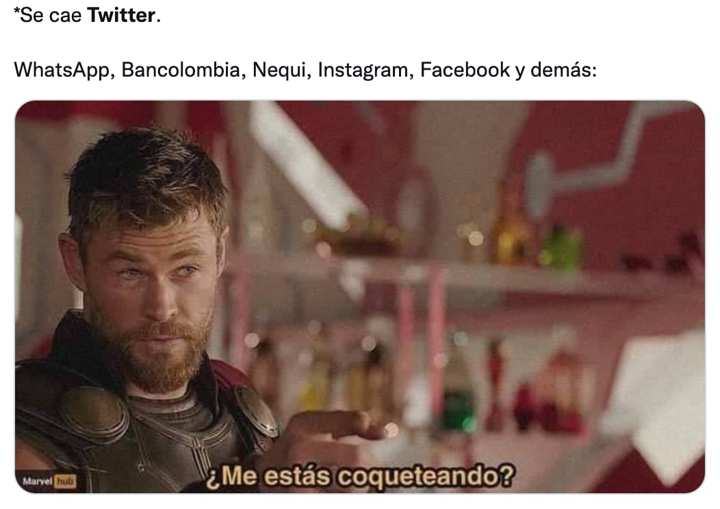 Memes caída de Twitter