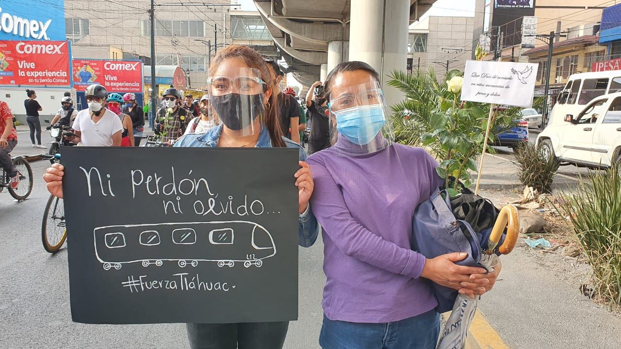 Protesta por accidente del Metro