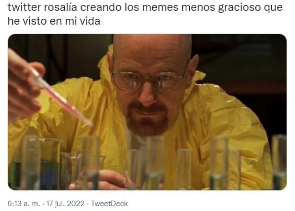 Rosalía en meme aburre a algunos en Twitter