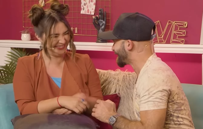 Daniela Luján e Imanol Landeta en su encuentro en Envinadas.