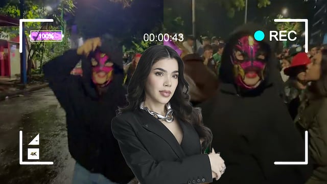 Kenia Os celebró el triunfo de México en el Ángel con máscara de luchador