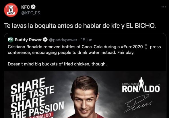 KFC defendió a Cristiano Ronaldo