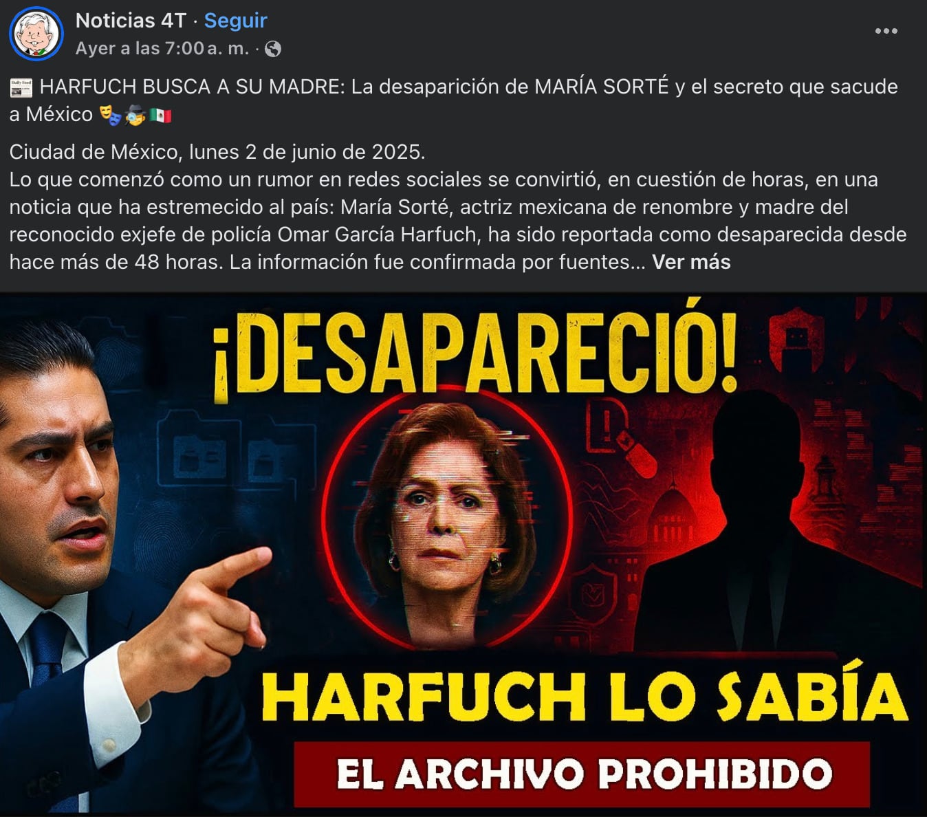 Así inició el rumor de la falsa desaparición de María Sorté