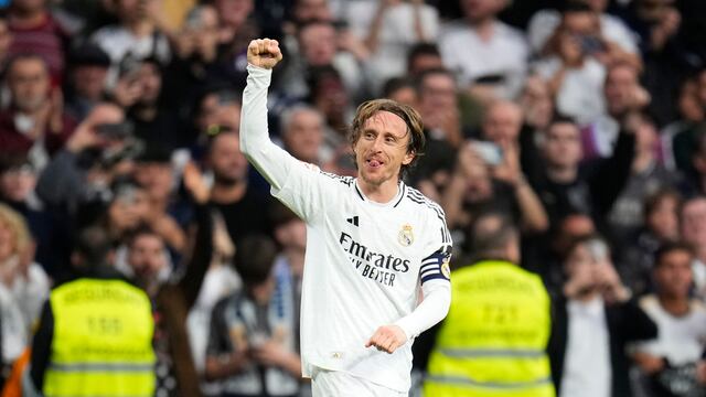 Luka Modric en el Real Madrid vs Girona.