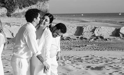 Christian Nodal y su familia