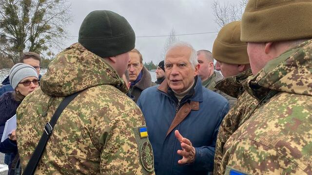 Rusia ataca Kiev con misiles en plena visita de Josep Borrell, alto mando de UE