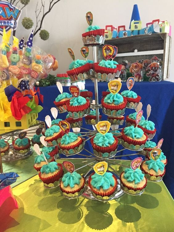 Mesa de dulces de Paw Patrol