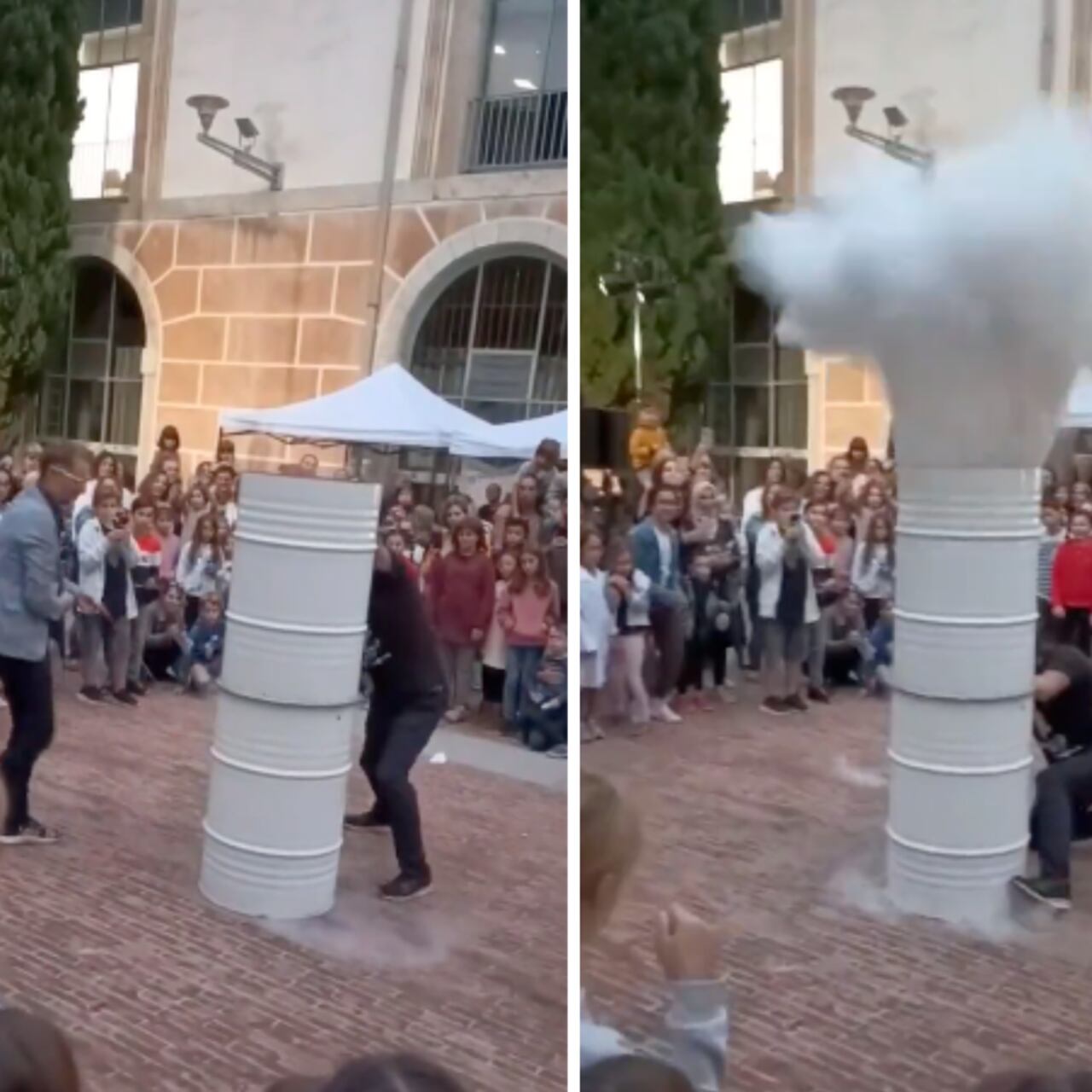 VIDEO: explosión durante demostración de experimento científico en España deja 15 heridos