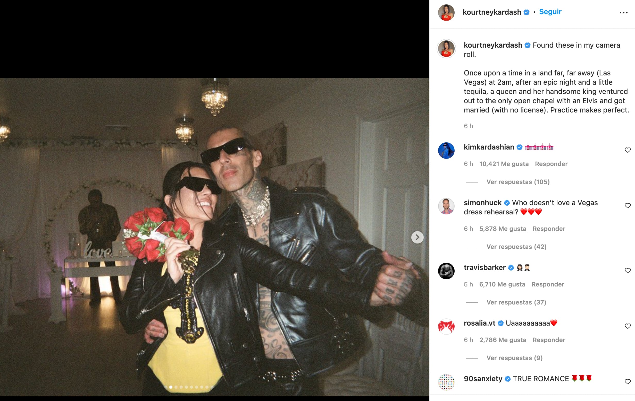 Kourtney Kardashian y Travis Barker