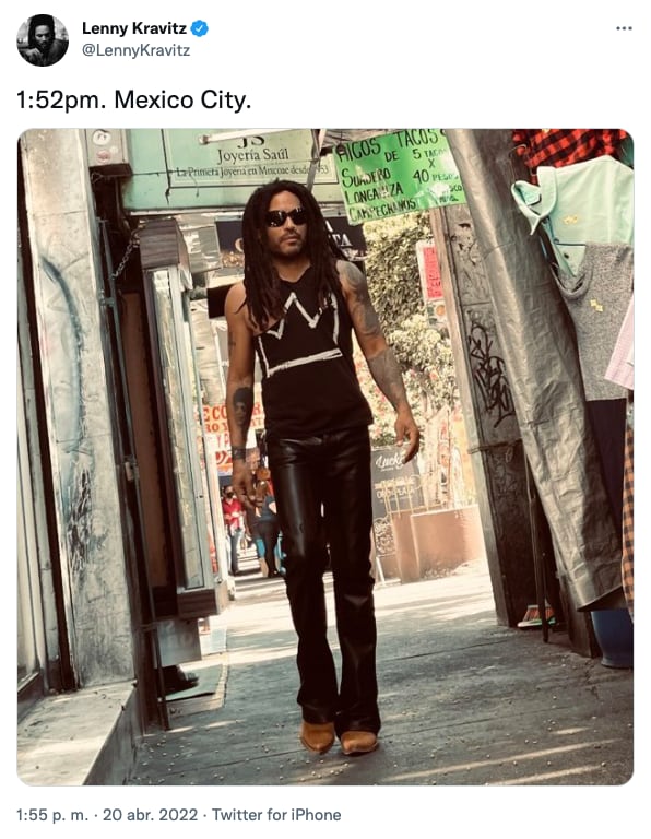 Lenny Kravitz en CDMX