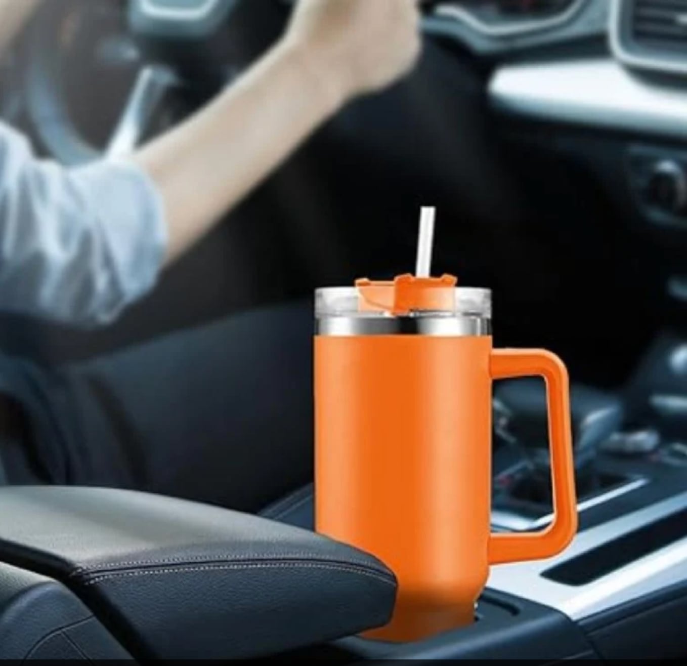 Vaso Stanley naranja de Starbucks
