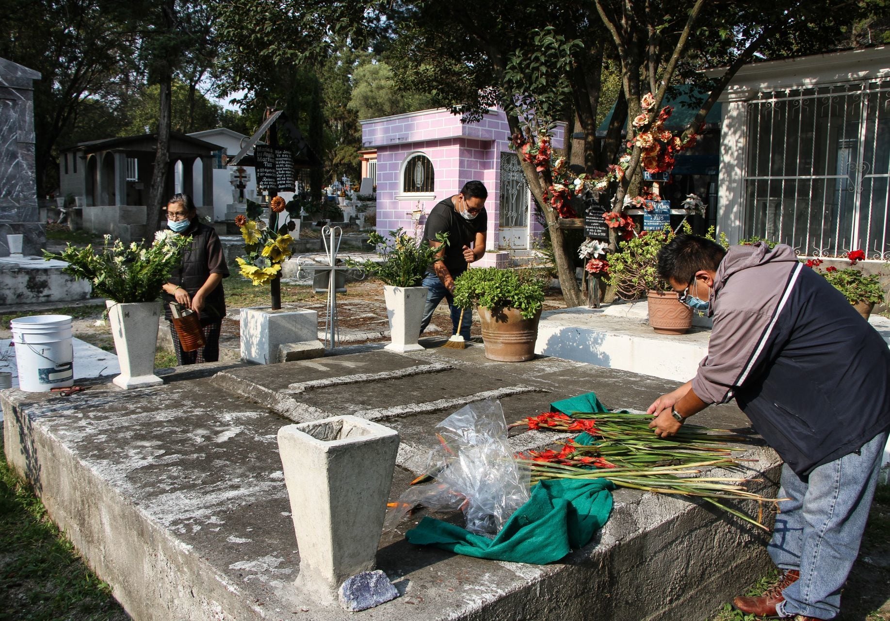 Panteón en México.