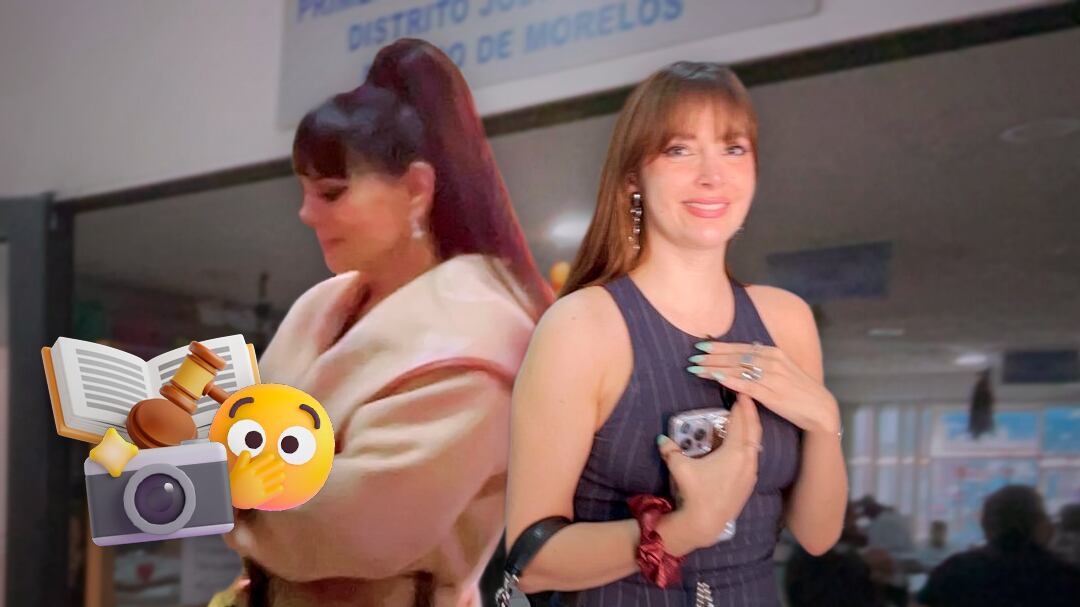 Maribel Guardia y su nuera Imelda Garza Tuñón acuden a juzgado familiar en Cuernavaca