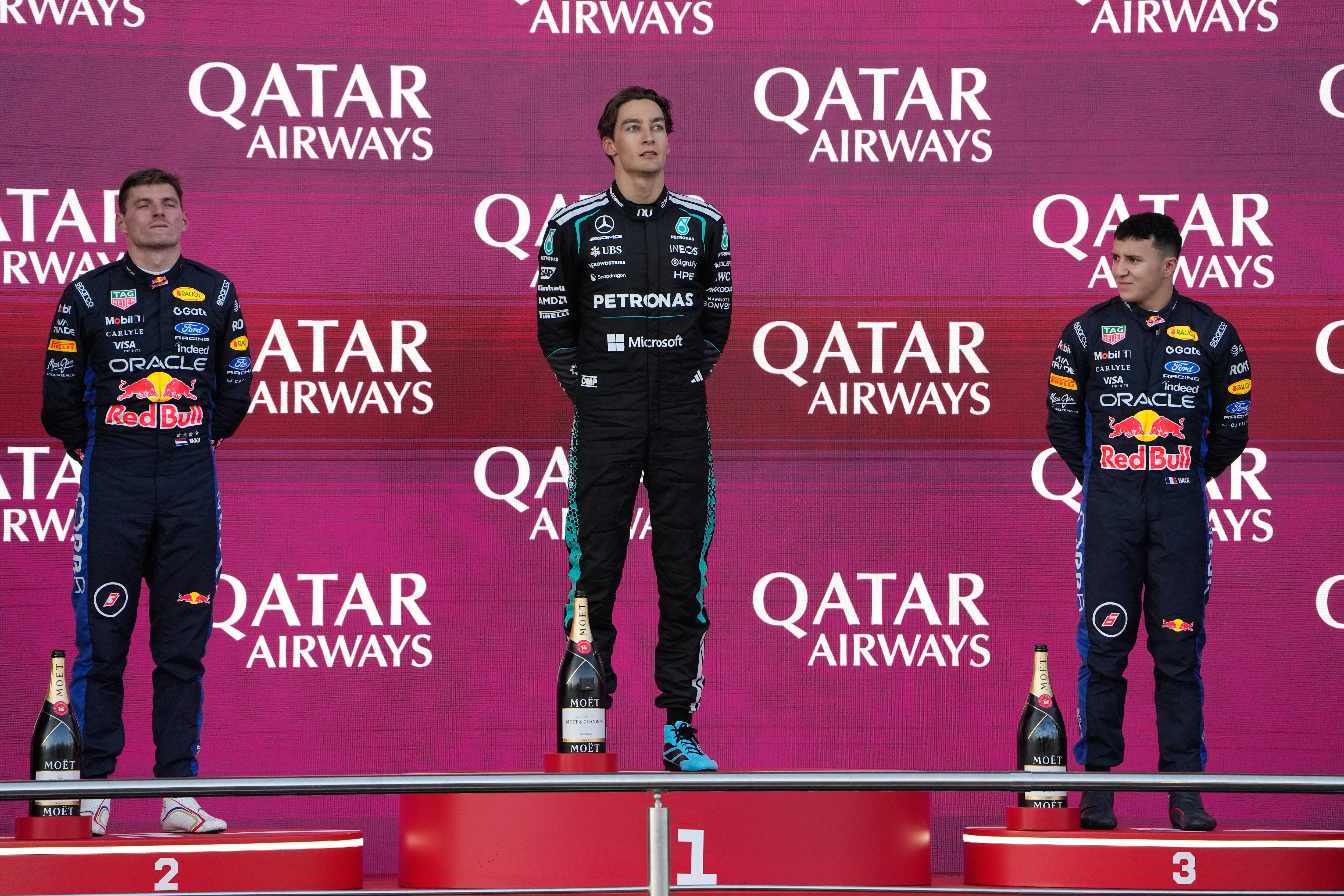 Podio del GP de Azerbaiyán 2026