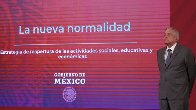 AMLO y el plan de regreso a la "nueva normalidad".