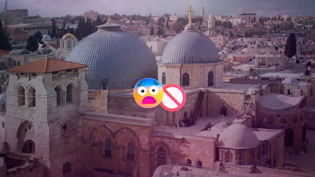 Por primera vez en siglos, suspenden misa de Domingo de Ramos en el Santo Sepulcro