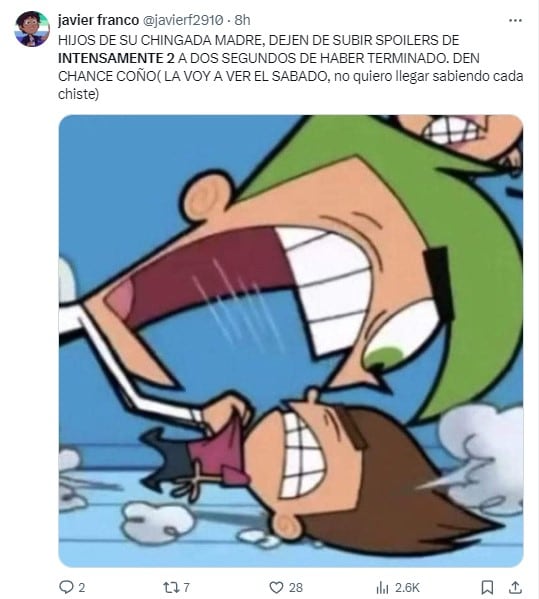 Memes del estreno de Intensamente 2