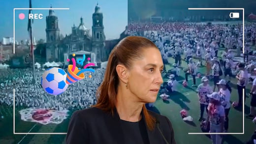 Sheinbaum celebra la clase de futbol más grande del mundo en el Zócalo