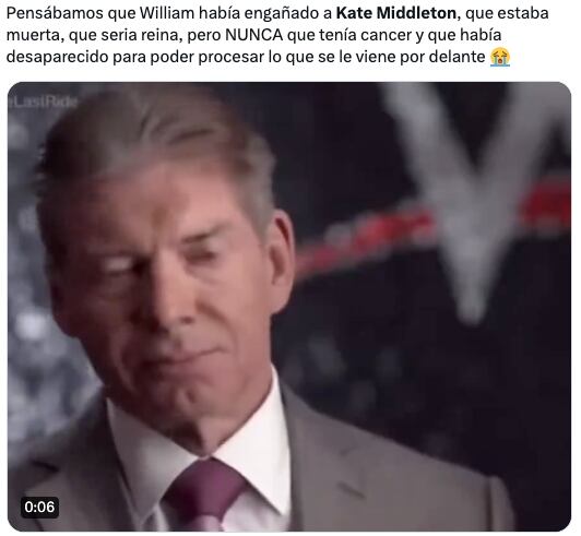 Memes arrepentidos le piden perdón a Kate Middleton