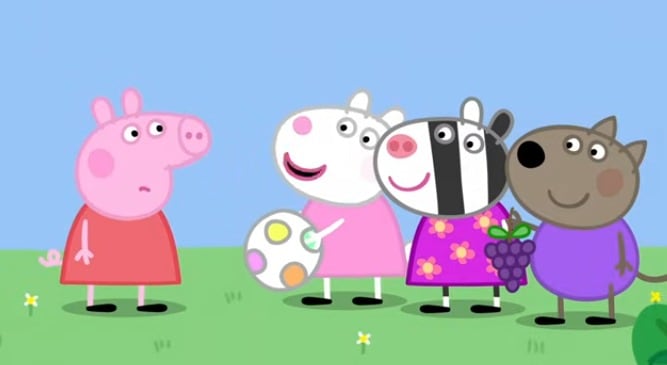 Capítulo Peppa Pig la parlanchina por el Día Internacional de la Palabra