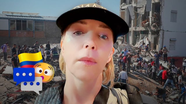 Laura Flores vivió el sismo de Colombia desde el aeropuerto de Bogotá.