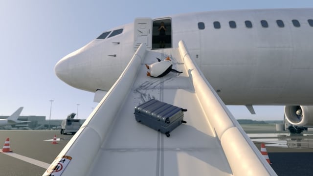 Evacuación de un avión