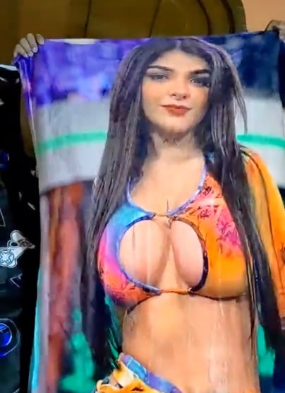 Cobija de Karely Ruiz