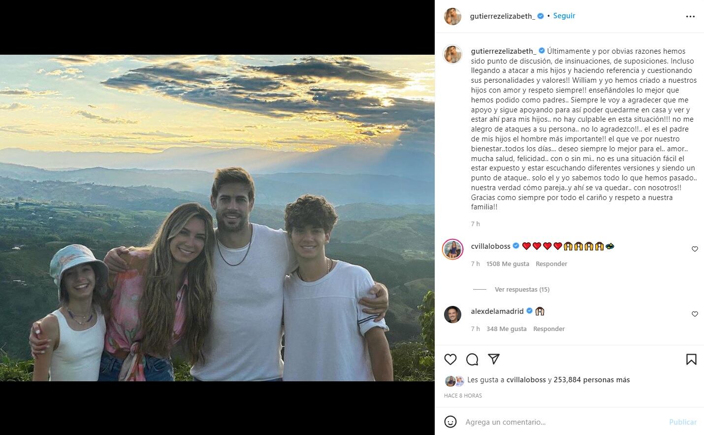 Elizabeth Gutiérrez y William Levy