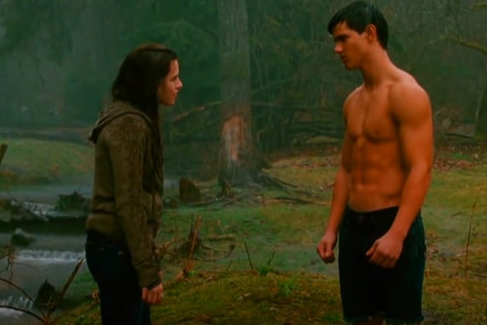 Taylor Lautner en Crepúsculo.