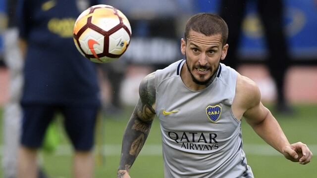 Dario Benedetto en entrenamiento del Boca.