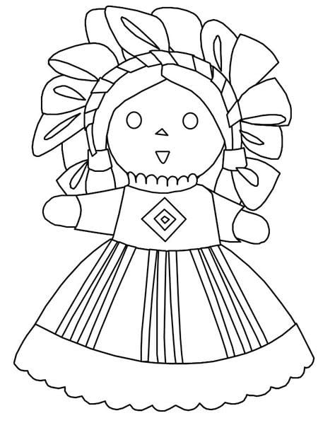 Dibujos de muñeca Lele para colorear
