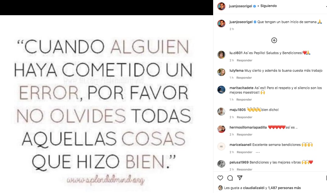 ¿Juan José Origel manda indirecta a Flor Rubio?
