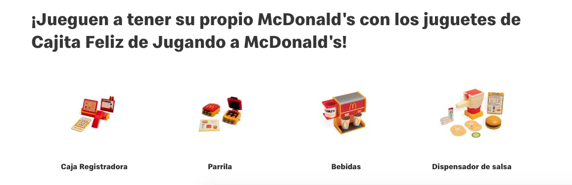 Estos son los juguetes coleccionables de la cajita feliz de McDonalds para el mes de abril