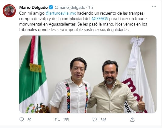Mario Delgado y Arturo Ávila