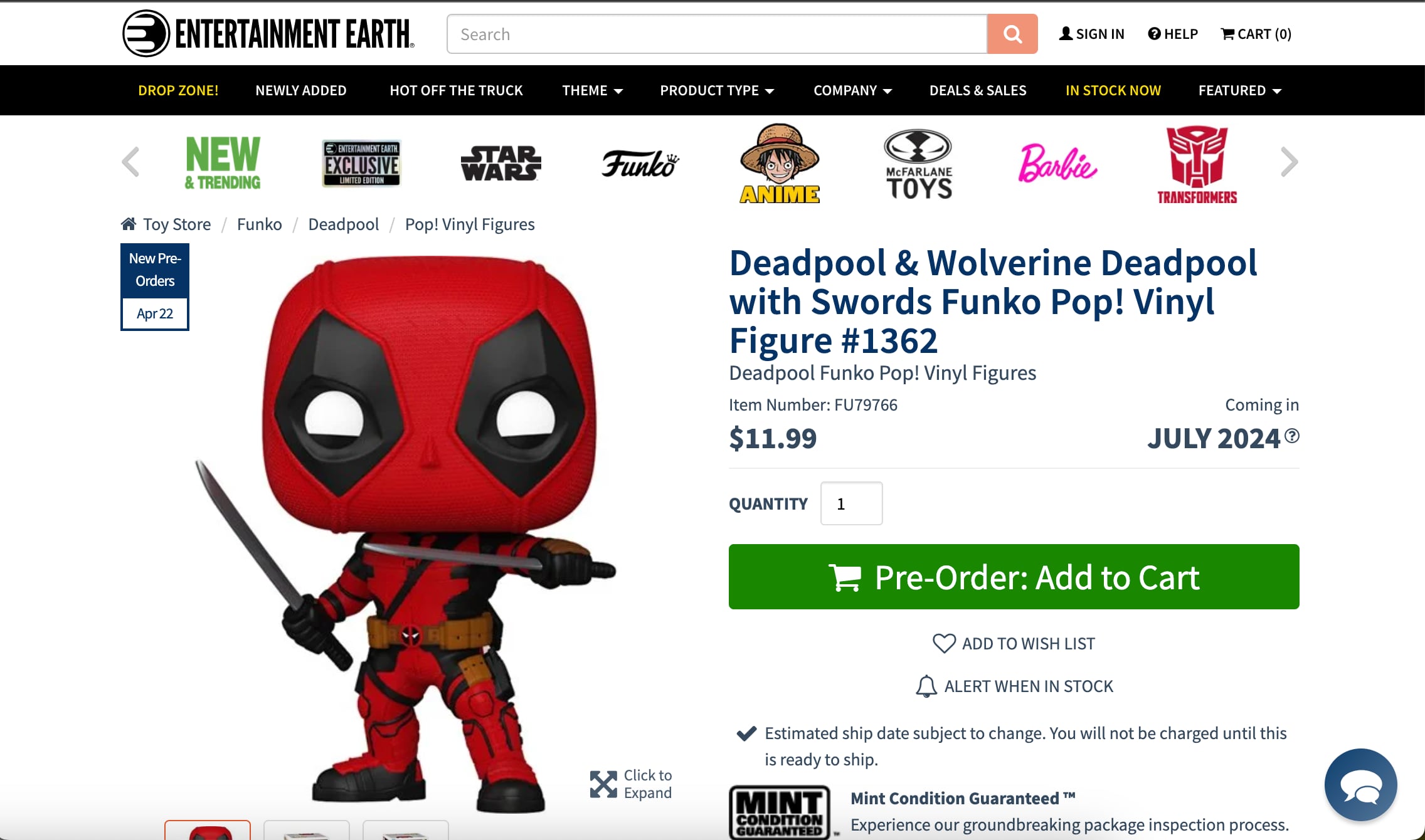 Los nuevos Funko Pop! de Deadpool y Wolverine