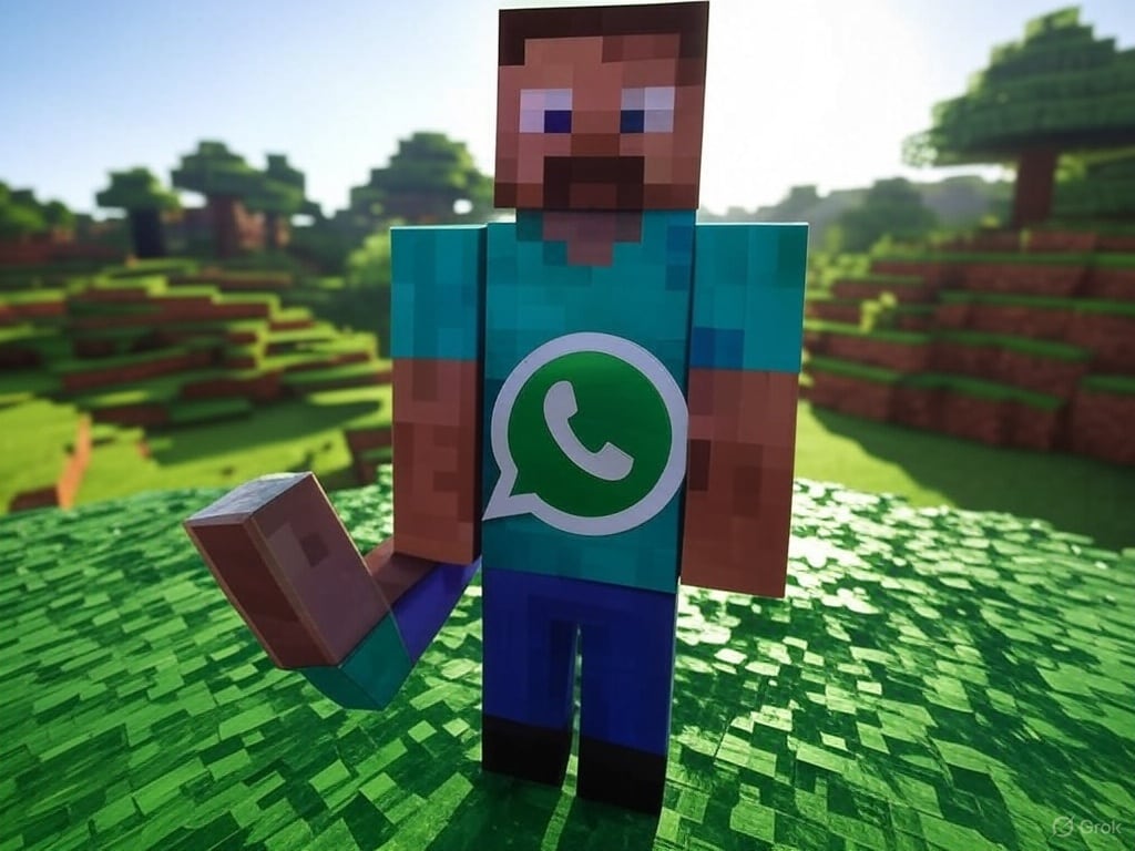 Modo Minecraft en WhatsApp