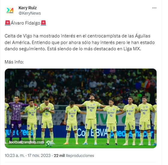 Kery Ruiz sobre Alvaro Fidalgo