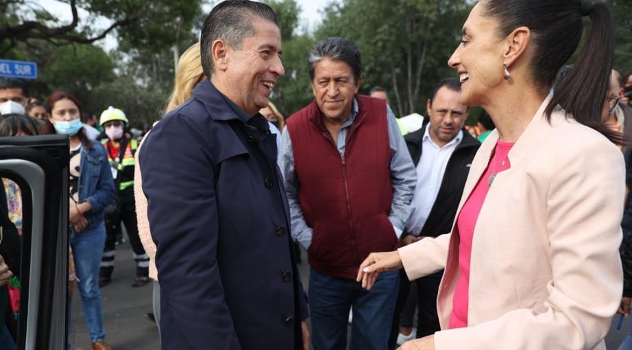 Giovani Gutiérrez y Claudia Sheinbaum