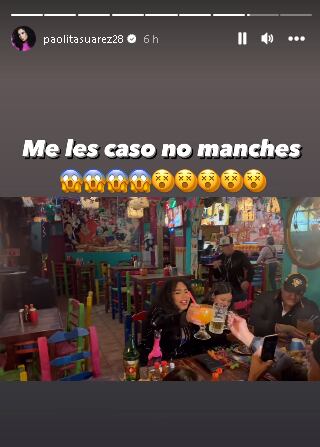 Paolita Suárez no puede creer que se va a casar.