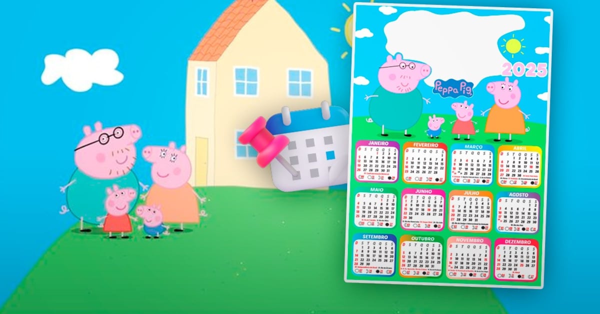 Descarga y Imprime: 5 Divertidas Plantillas de Calendario 2025 de Peppa Pig para Personalizar