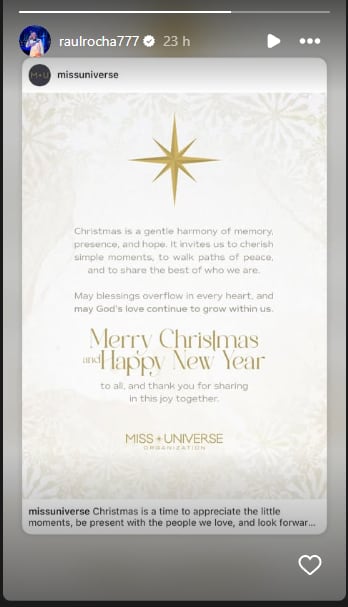 El mensaje navideño de Raúl Rocha Cantú pese a proceso en México