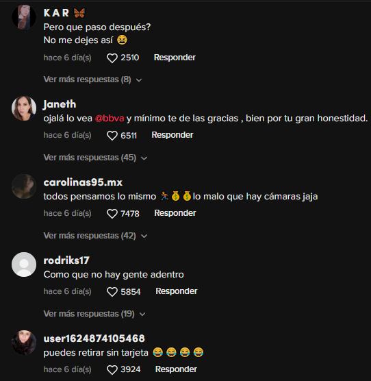 Reacciones a la joven que encontró un cajero automático abierto