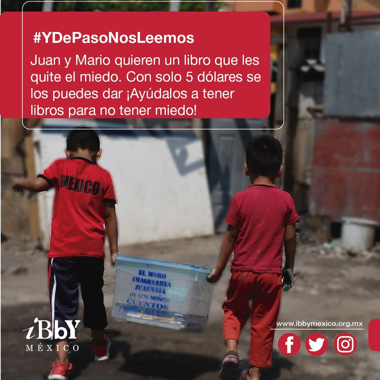Biblioteca para niños migrantes.
