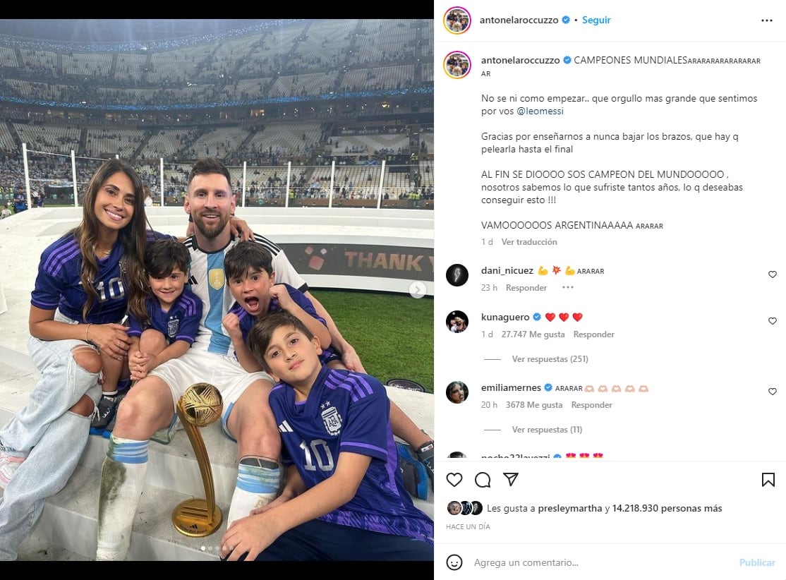 Leo Messi y Antonela Roccuzzo